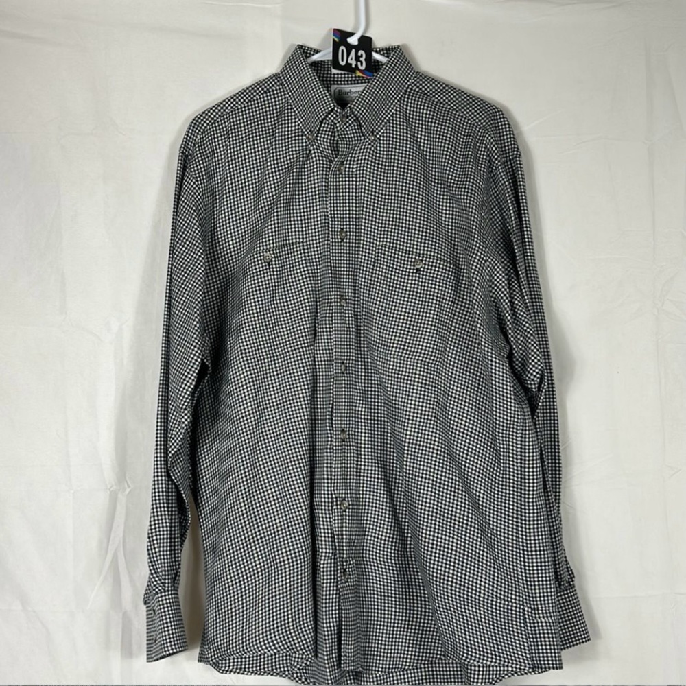 Burberrys of London Vintage (pre-1999) Men’s Plaid Dress Shirt. Size‎ Large.